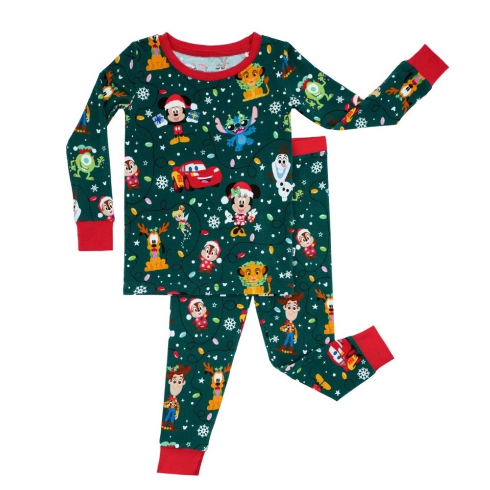 New Little Sleepies Disney Christmas Parade‎ 2T 2023 Sold Out Holiday PJs Bamboo